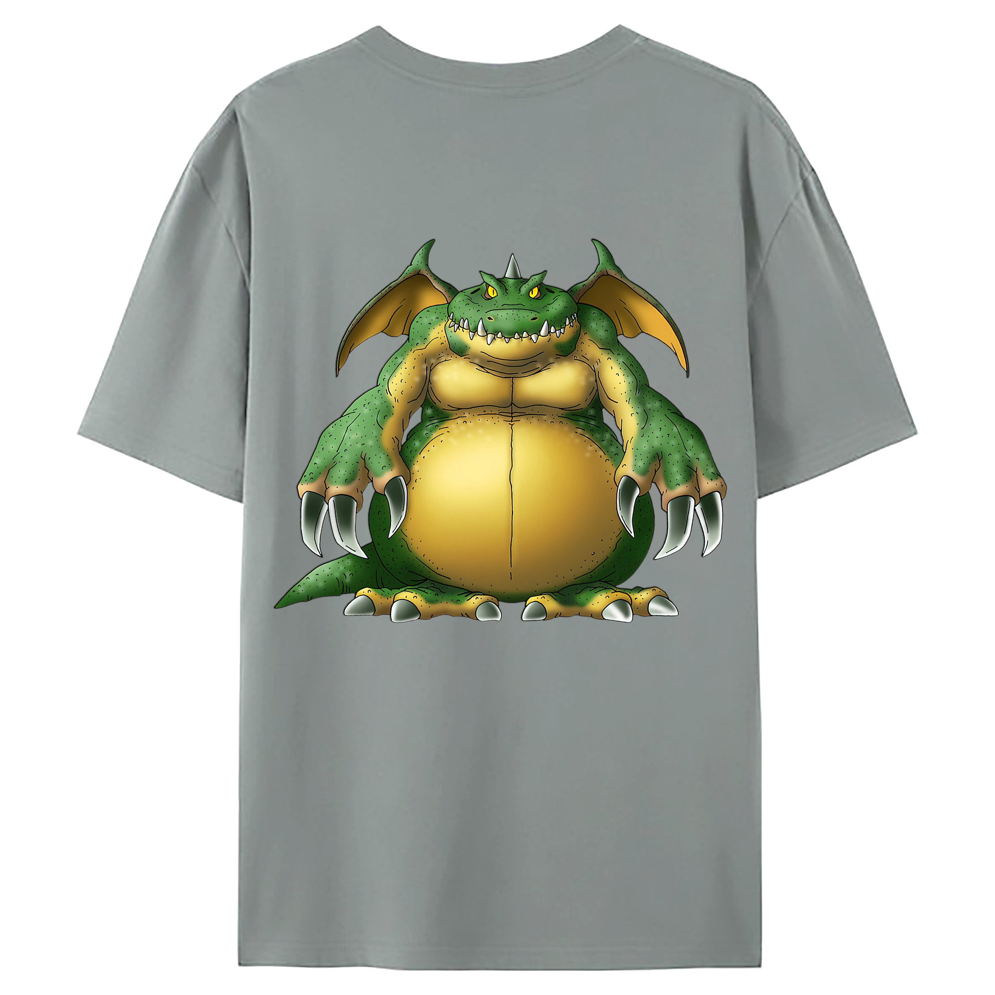 （画像用） ドラゴンクエスト Doragon Kuesuto Dragon Quest 綿100％ メンズ半袖Tシャツ（バックプリント） 通気性